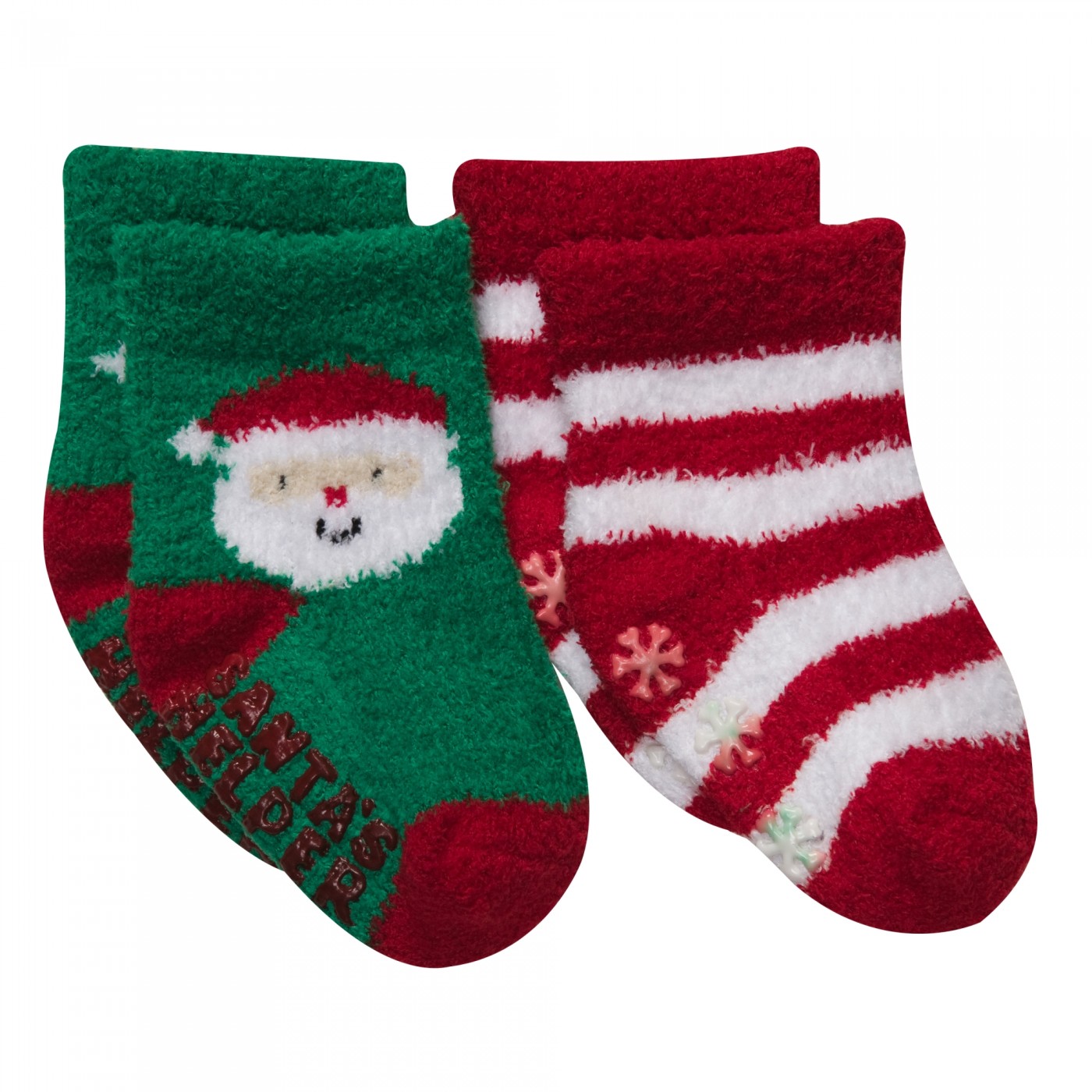 聖誕節雪呢絨襪子兩件組